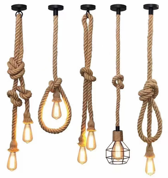 Rope Pendant Light