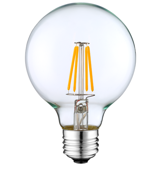 G80 led bulb light e27 filament lamp