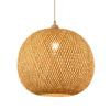 Bamboo Pendant Light Shade Rattan DIY Lamp Cover