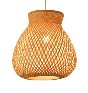 Bamboo Ceiling Light Fixture