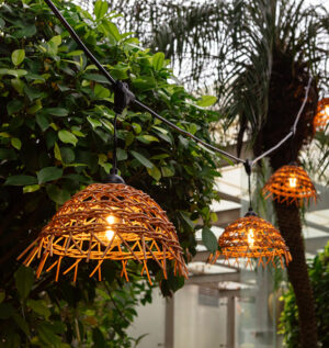 Outdoor Exotic Straw Lampshades