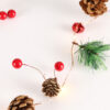 10 FT Pine Cone Christmas String Lights, 30 LEDs Battery Operated Christmas Fairy String Lights for Indoor Outdoor Xmas Tree Decorations