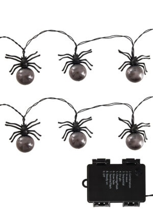 LED Battery-operated Spider Halloween Lights